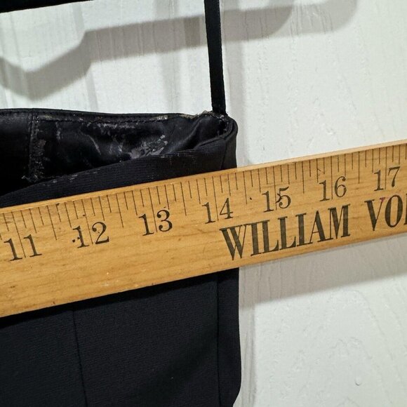 Women’s Cache Vintage Dress Mini Black Fitted Bodycon Size Medium M‎ Stretchy - Picture 9 of 11